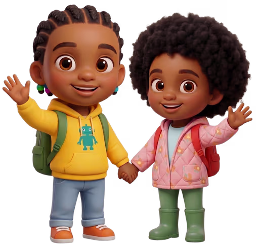 JoJo & Selah 3D character illustration